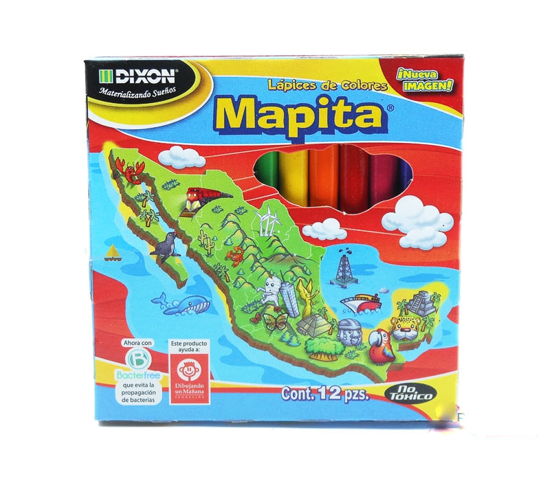 Dixon Lapices de Color Mapita 12