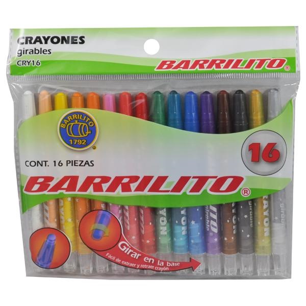 Barrilito Crayones girables 16