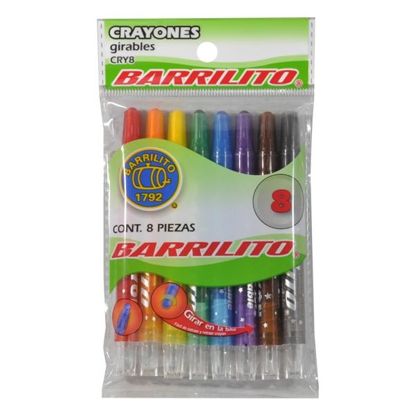 Barrilito Crayones girables 8